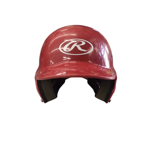 Vist Large View of Product Image Which is Used Rawlings BASEBALL HELMET Batting Helmet No Mask Red MD