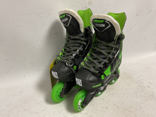 Vist Large View of Product Image Which is Used Mission LIL RIPPER 11-1 Roller Hockey Skates Black Adjustable