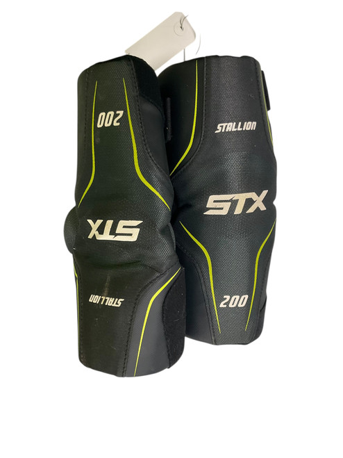 Vist Large View of Product Image Which is Used STX STALLION 200 Lacrosse Arm Pads/Guards Grey MD