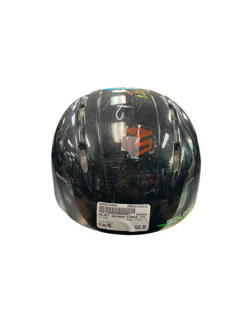 Vist Large View of Product Image Which is Used Salomon FIERCE JR Snowsport Helmet Youth Black MD