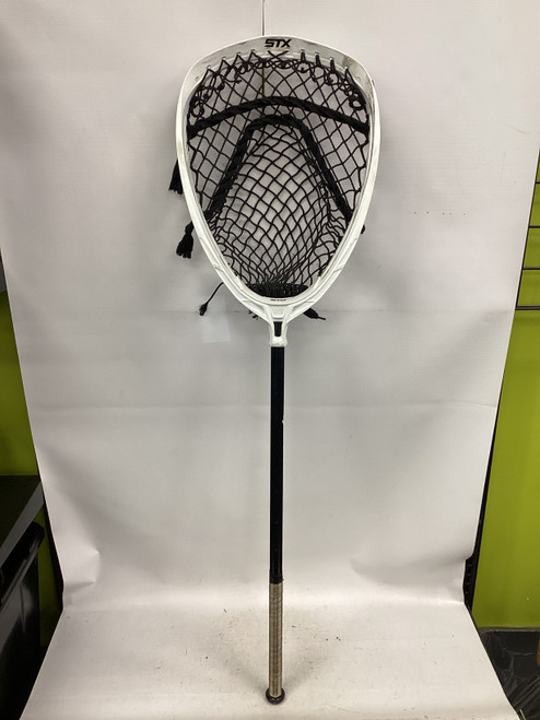 Vist Large View of Product Image Which is Used STX SHIELD W/ GAIT ICE Mens Goalie Stick Black And White