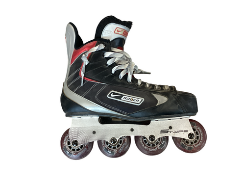 Vist Large View of Product Image Which is Used Bauer FL 2R Senior Rec Fitness Skates Black Senior 10