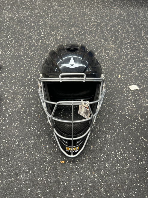 Vist Large View of Product Image Which is Used All Star MVP2510-1 Catchers Helmet w/Mask Black One Size