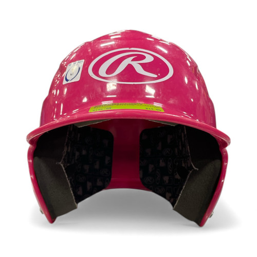 Vist Large View of Product Image Which is Used Rawlings Batting Helmet No Mask Pink SM