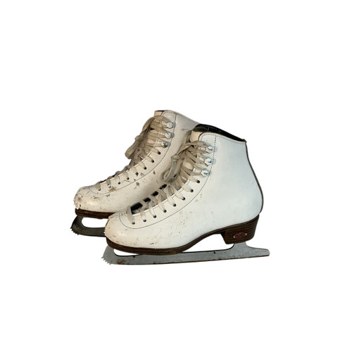Vist Large View of Product Image Which is Used Riedell Girls Figure Skate White Junior 01