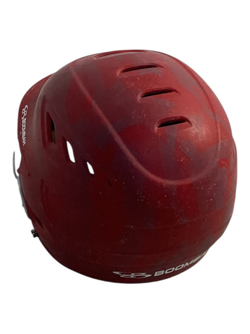 Vist Large View of Product Image Which is Used Bombah HELMET WITH MASK Batting Helmet w/Mask Red MD