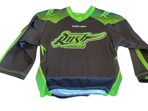 Vist Large View of Product Image Which is Used SASK RUSH JERSEY Lacrosse Other A Black LG