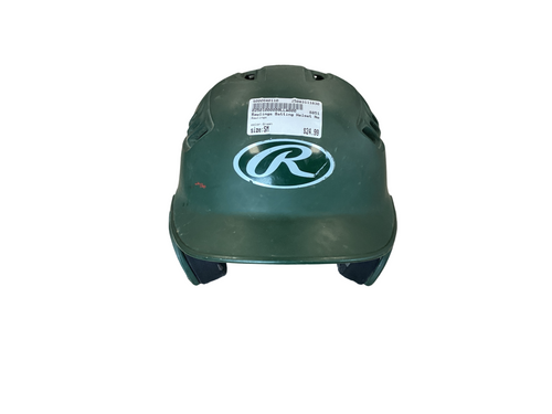 Vist Large View of Product Image Which is Used Rawlings Batting Helmet No Mask Green SM