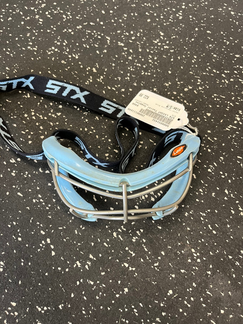 Vist Large View of Product Image Which is Used STX LSIGHT Lacrosse Facial Protect Carolina Blue S/M