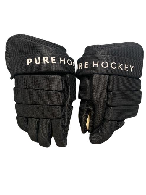 Vist Large View of Product Image Which is Used Pure Hockey GLOVES Youth Gloves Black 9"