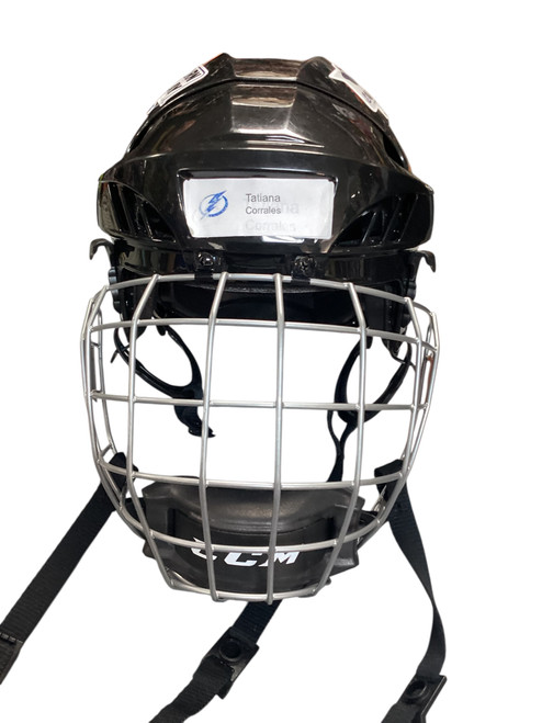 Vist Large View of Product Image Which is Used CCM FL40 XS Helmet Cage Combo Black XS