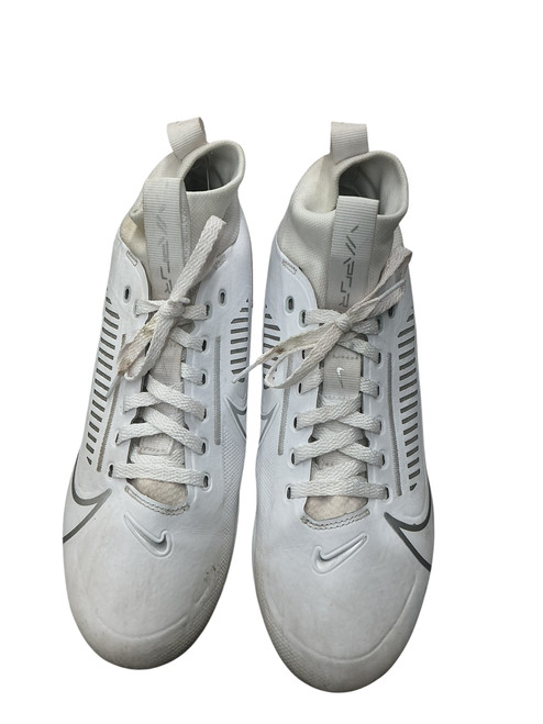 Vist Large View of Product Image Which is Used Nike VAPOR Adult FB Cleats White Senior 7.5