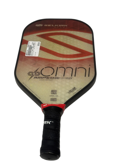 Vist Large View of Product Image Which is Used Selkirk Sport OMNI AMPED X5 Pickleball Paddle Red