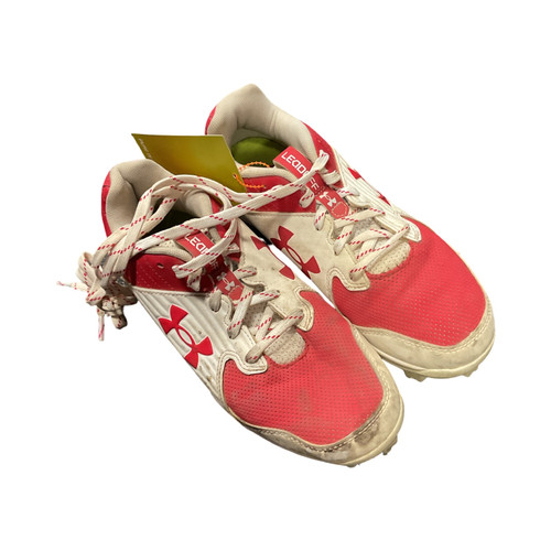 Vist Large View of Product Image Which is Under Armour LAX Cleats Womens White Senior 5