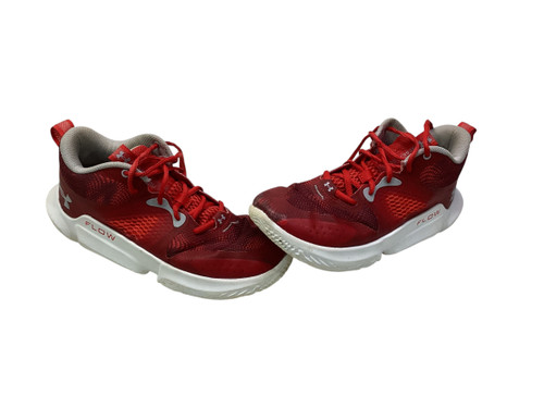 Vist Large View of Product Image Which is Used Under Armour Basketball Shoes M Red Senior 9.5