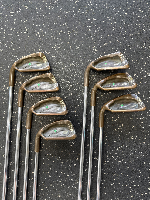 Used Ping ISI BECU GREEN DOT Mens Iron Set LH 5I-SW 10558-S000241450 Vist Large View of Product Image Which is Used Ping ISI BECU GREEN DOT Mens Iron Set LH 5I-SW