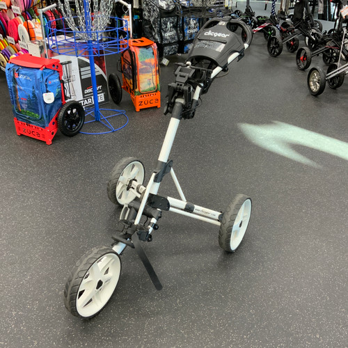 Vist Large View of Product Image Which is Used Clicgear MODEL 4 Golf Cart White 3 Wheel