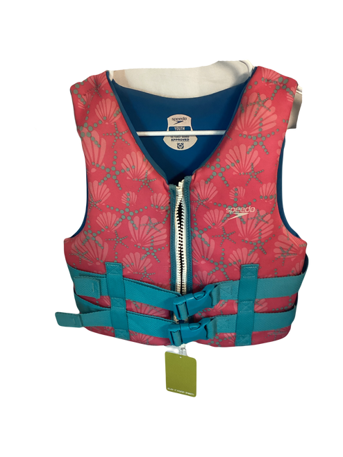 Vist Large View of Product Image Which is Used Youth PFD Pink Youth 50-90