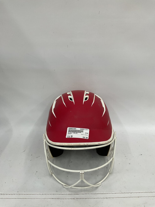 Vist Large View of Product Image Which is Used Bombah HELMET Batting Helmet w/Mask Red SM