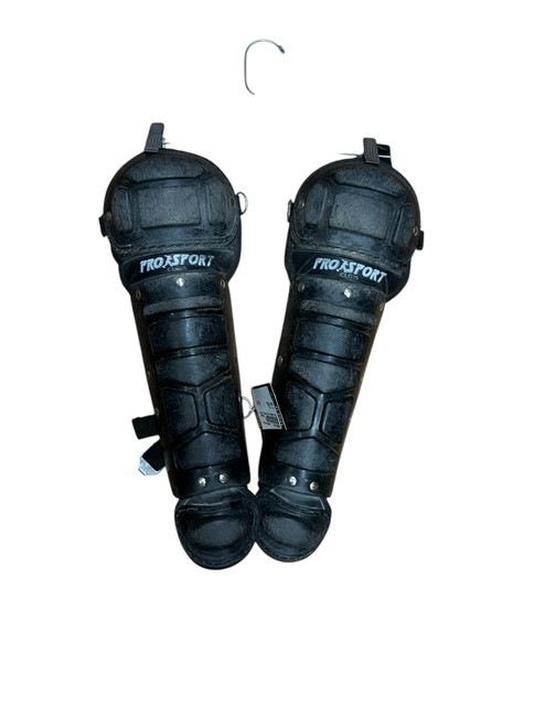 Vist Large View of Product Image Which is Used Catchers Leg Guards Black T-Ball