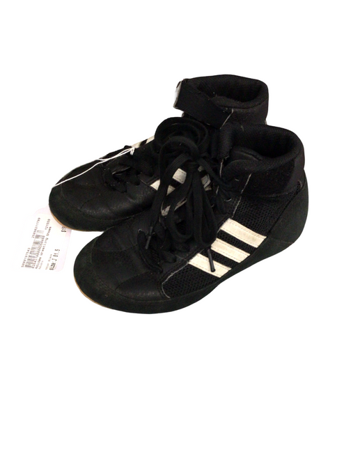 Vist Large View of Product Image Which is Used Adidas Wrestling Shoes Black Junior 01.5
