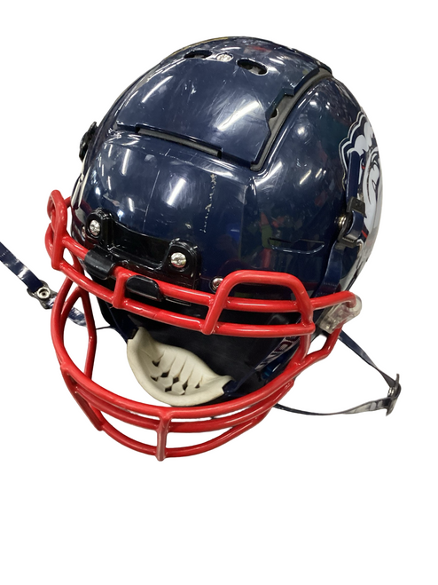 Vist Large View of Product Image Which is Used Schutt F7 LX1 FB Helmet Navy Blue LG