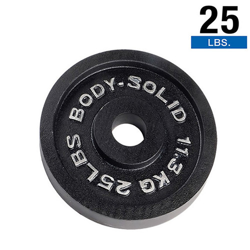 Vist Large View of Product Image Which is Body Sport OPB Cast Iron 2" Olympic Plate 25lb #OSB25