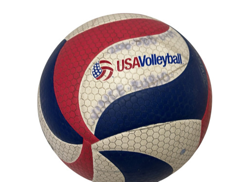 Vist Large View of Product Image Which is Used Molten 5000 Indoor Volleyball Red