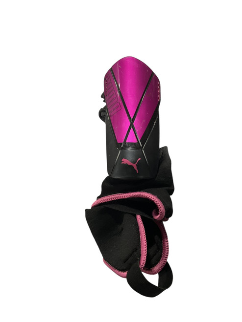 Vist Large View of Product Image Which is Used Puma Soccer Shin Guards Youth Purple XS