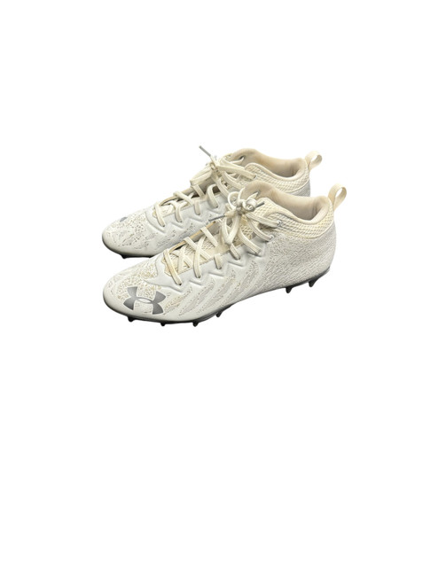 Used Under Armour LAX Cleats Mens White Senior 10 11789-S000039699 Vist Large View of Product Image Which is Used Under Armour LAX Cleats Mens White Senior 10