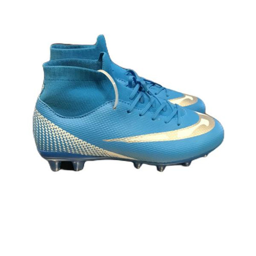 Vist Large View of Product Image Which is Used Daoquan Soccer Cleats Carolina Blue Junior 05.5