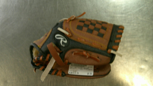 Vist Large View of Product Image Which is Used Rawlings PLAYER SERIES BB/SB Glove RH Throw Brown 9 1/2"