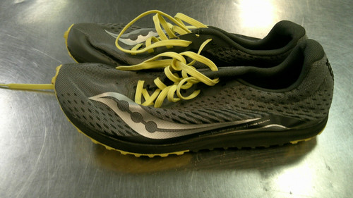 Vist Large View of Product Image Which is Used Saucony Track & Field Cleats Adult Grey Senior 8.5