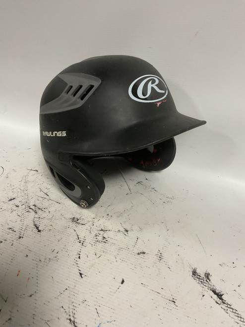 Vist Large View of Product Image Which is Used Rawlings R16 JUNIOR Batting Helmet No Mask Black SM