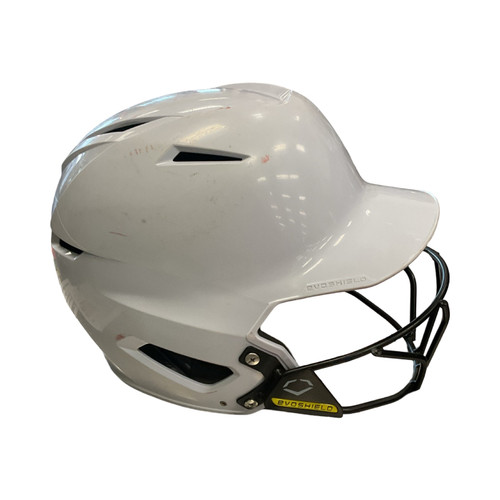 Evoshield Batting Helmet w/Mask White SM Vist Large View of Product Image Which is Evoshield Batting Helmet w/Mask White SM