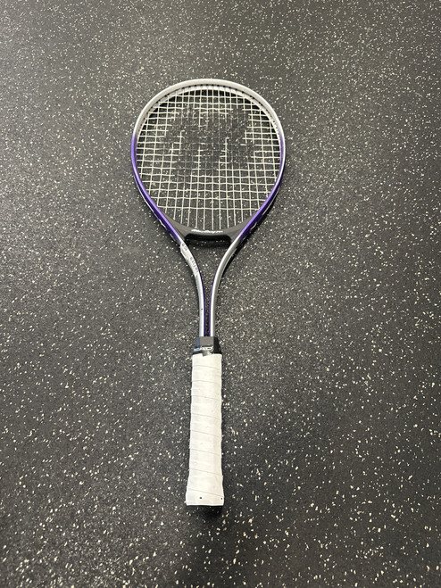 Vist Large View of Product Image Which is Used MacGregor RQT Adult Tennis Racquet Grey 4 3/8"