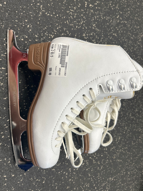 Vist Large View of Product Image Which is Used Jackson 1791 Girls Figure Skate White Junior 03.5