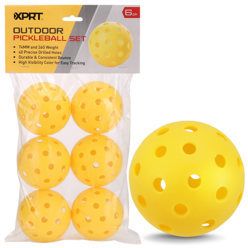 Vist Large View of Product Image Which is New XPRT 6 PK PICKLEBALLS