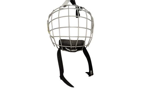 Vist Large View of Product Image Which is Used Bauer TRUE VISION FM2100 Hockey Wire Mask Grey SM