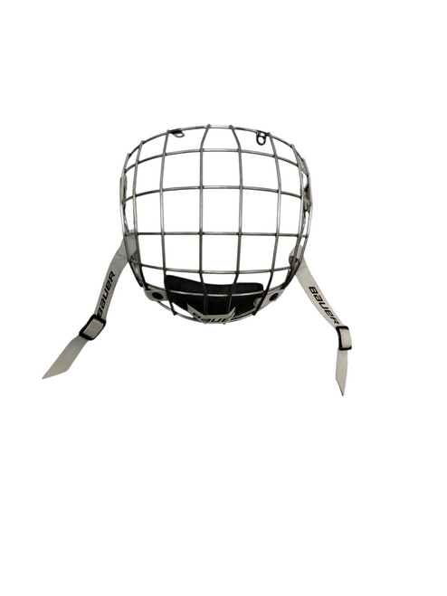 Vist Large View of Product Image Which is Used Bauer TRUE VISION II FM4500 Hockey Wire Mask Grey LG