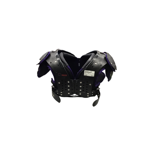 Used Schutt 2 MAXX FB Shoulder Pads Black MD 11458-S000122566 Vist Large View of Product Image Which is Used Schutt 2 MAXX FB Shoulder Pads Black MD