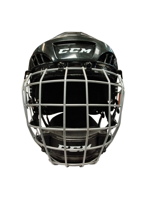Vist Large View of Product Image Which is Used CCM FL40 Helmet Cage Combo Black XS