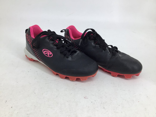 Vist Large View of Product Image Which is Used Rawlings DIVISION LOW 6.5 SB CLEAT BB/SB Cleats Black Senior 6.5