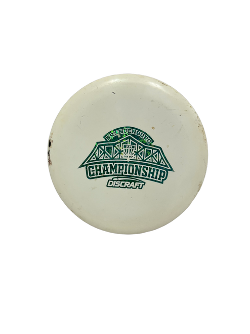 Vist Large View of Product Image Which is Used Discraft ESP Buzzz Tourn Stamp *Back Stamp* Disc Golf Mid Range White 180g