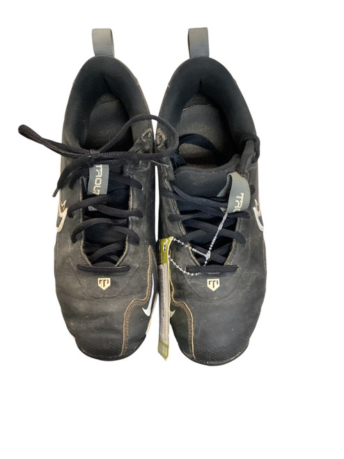 Vist Large View of Product Image Which is Used Nike TROUT 4.5 BB/SB Cleats Black Junior 04.5