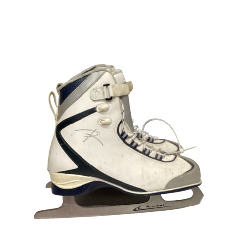 Vist Large View of Product Image Which is Used Riedell SOFTBOOT Mens Figure Skate White Senior 9