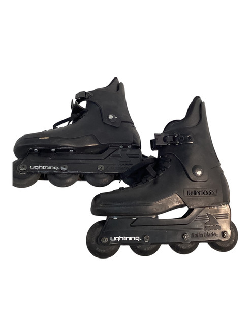 Vist Large View of Product Image Which is Used LIGHTING Senior Aggressive Skates Black Senior 10