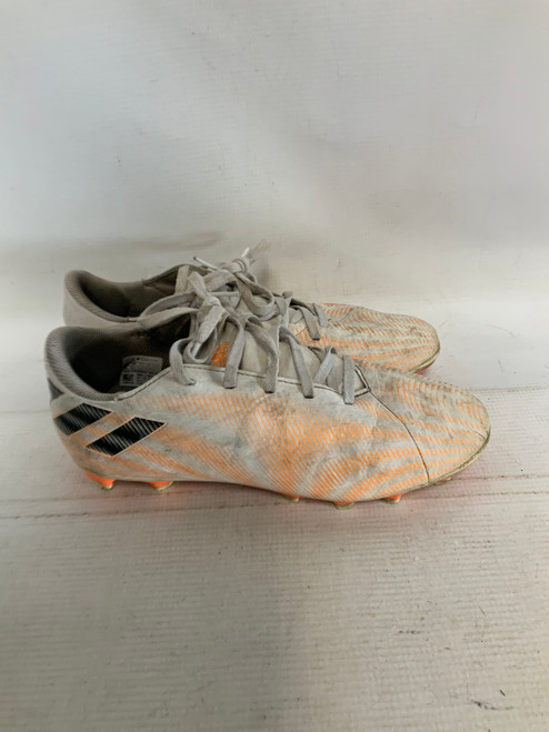 Vist Large View of Product Image Which is Used Adidas Soccer Cleats White Junior 06