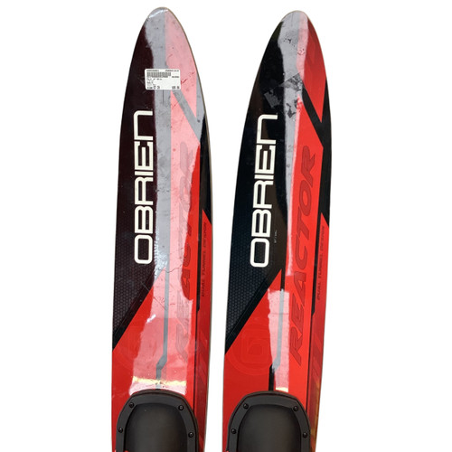 Vist Large View of Product Image Which is Used O'Brien Pair of Skis Red 67"