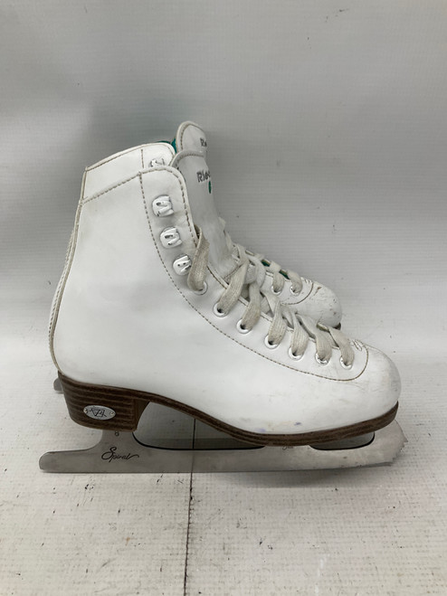 Vist Large View of Product Image Which is Used Riedell OPAL Girls Figure Skate White Junior 02